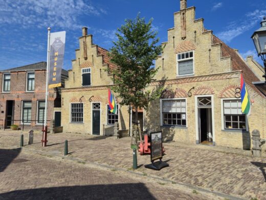 Gevels van museum ’t Behouden Huys op Terschelling.