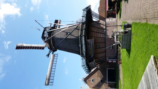 Molen De Traanroeier bij Museum Kaap Skil op Texel.